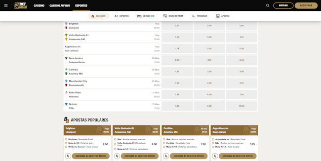 Futebol online gratis